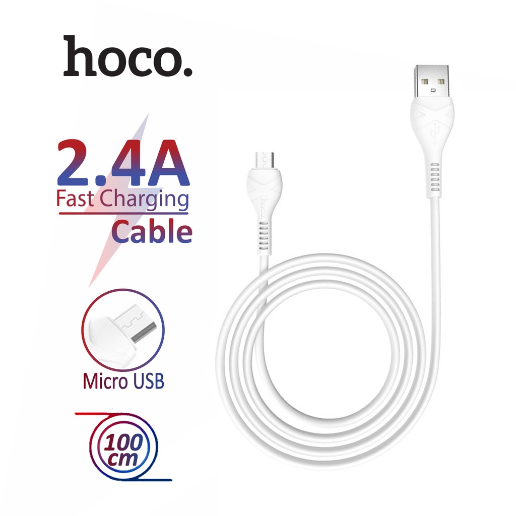 [HCM]Cáp sạc và truyền dữ liệu Hoco X37 Micro Sạc nhanh 2.4A Chất liệu an toàn PVC dây dài 1m cho điện thoại và máy tính bảng