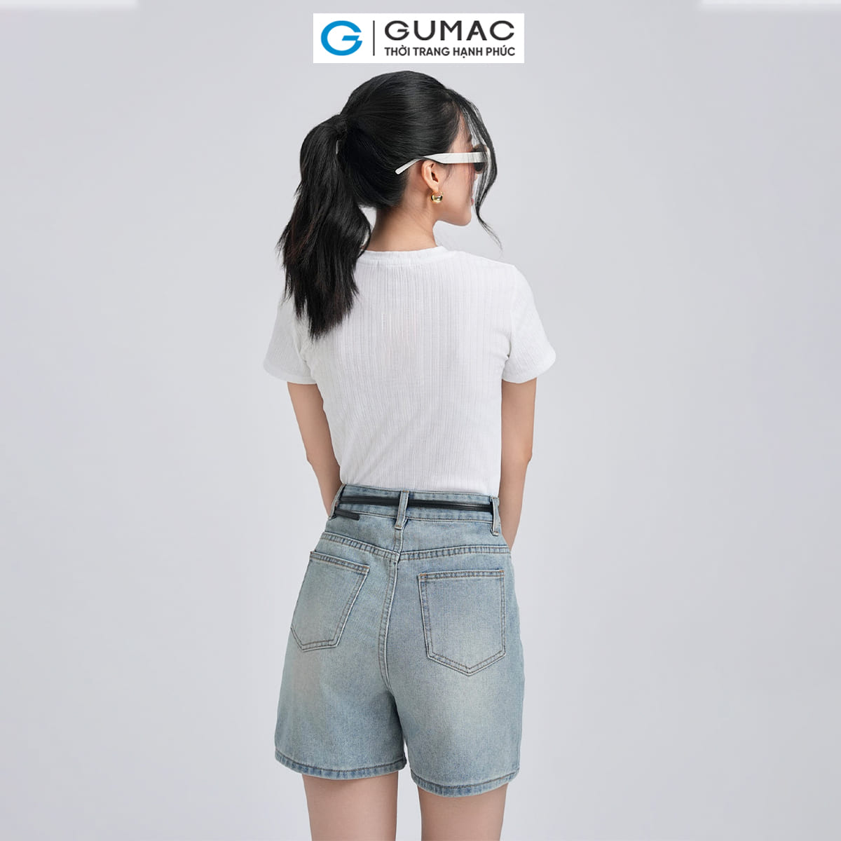 [4.4 - 6.4 |Voucher 10-12%] Áo thun kiểu dáng ôm thời trang GUMAC LATE0502