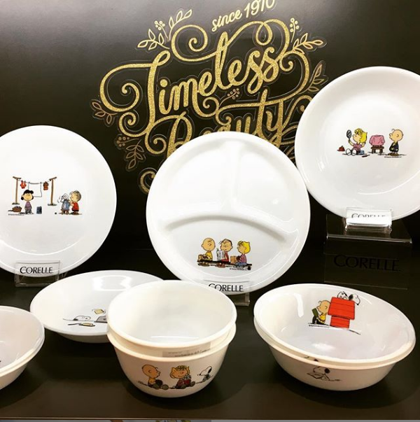 CORELLE, BỘ SẢN PHẨM GỐM THỦY TINH, PEANUTS, BỘ A
