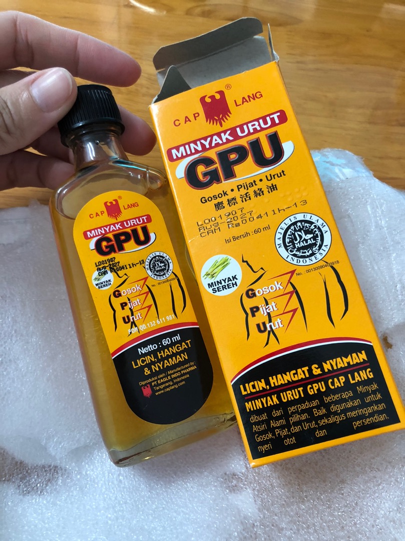 Dầu gừng Minyak Urut GPU Indonesia 60ml