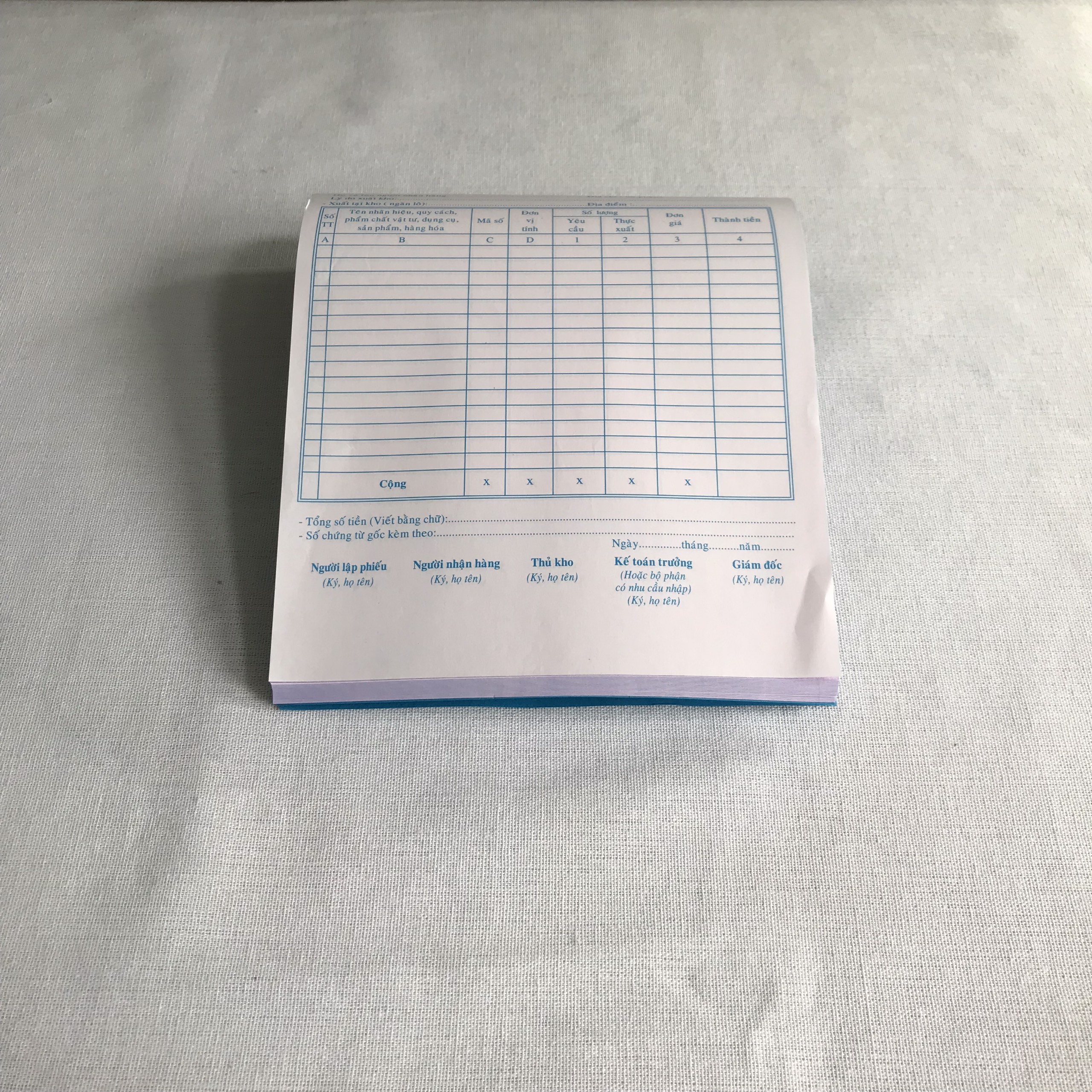PHIẾU NHẬP KHO 2 LIÊN A4 19x25 25 BỘ (H)