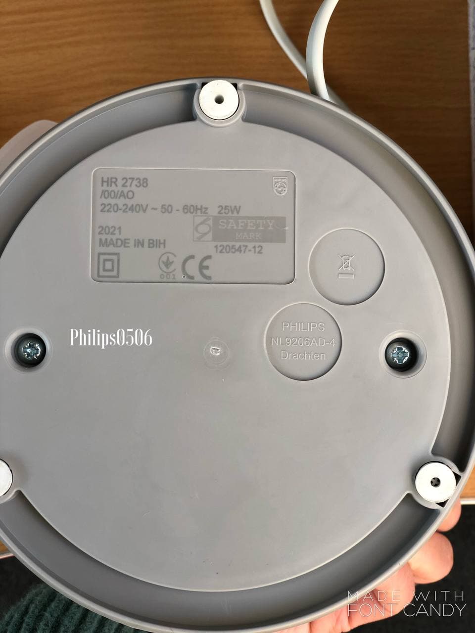 Máy Vắt Cam Philips HR2738 .