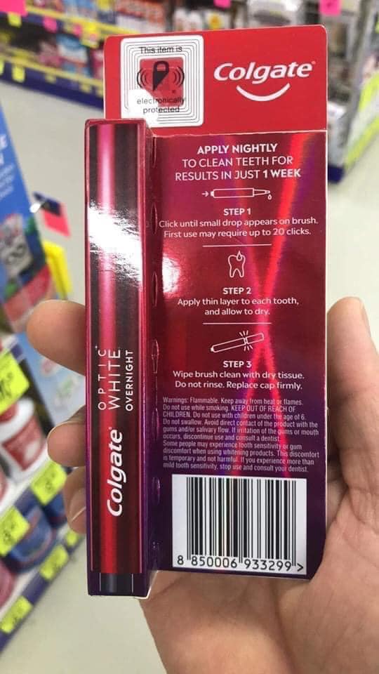 BÚT TRẮNG RĂNG COLGATE OPTIC WHITE OVERNIGHT 2.5 ml