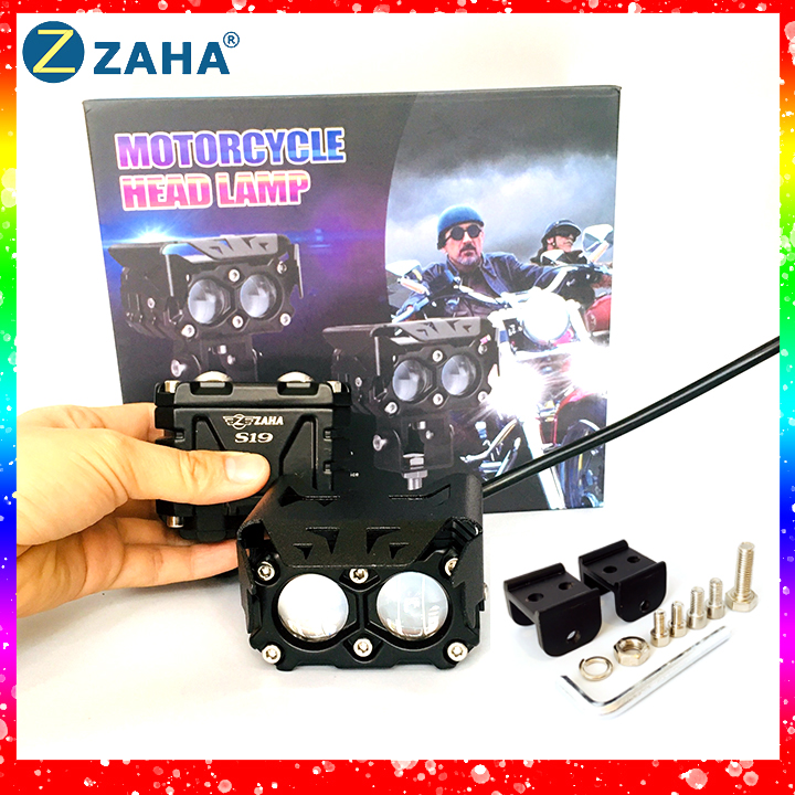 [HCM]Đèn Trợ sáng mini S19  Zaha Cos vàng pha trắng
