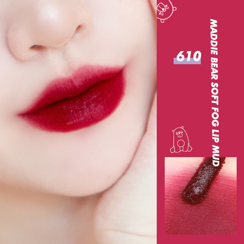 [HCM]Son Kem Lì Mịn Môi HOLDLIVE Maddie Bear HL460 Tím