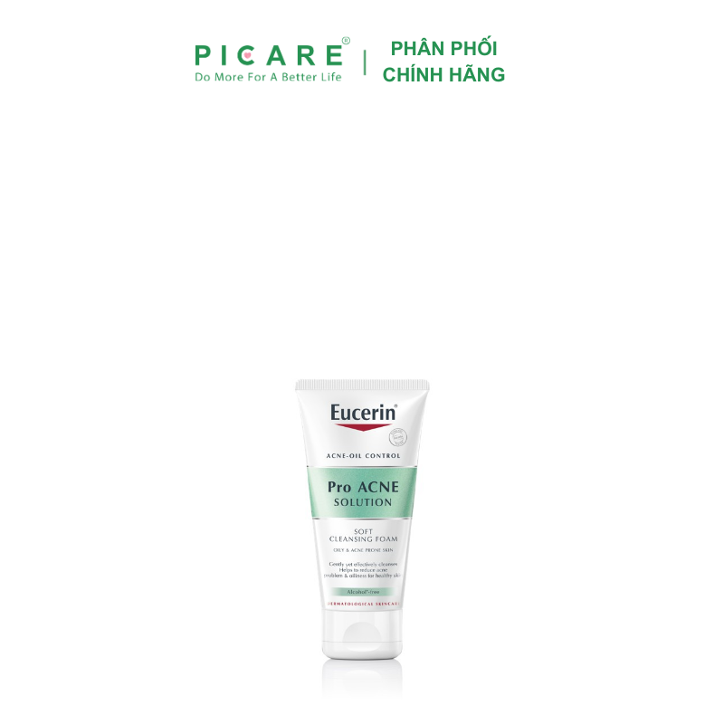 Facial Cleanser foam for acne skin Eucerin pro solution acne Gentle Cleansing Foam 50ml