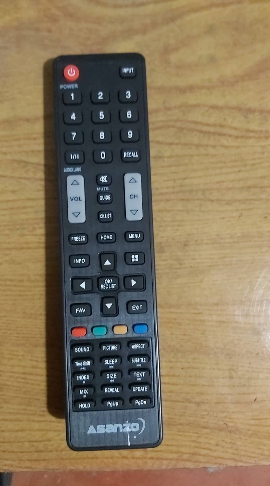 điều khieerrnh ti vi asanzo ghi
