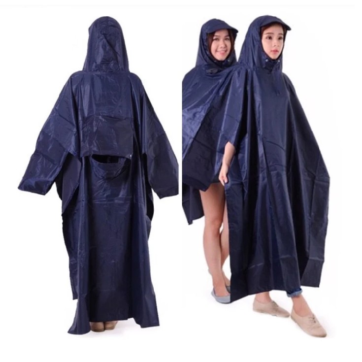 Áo mưa 2 đầu vải dù cao cấp Size 1m4 Nặng 0.9kg Chống Thấm tuyệt đối Nam Nữ đều sử dụng được.