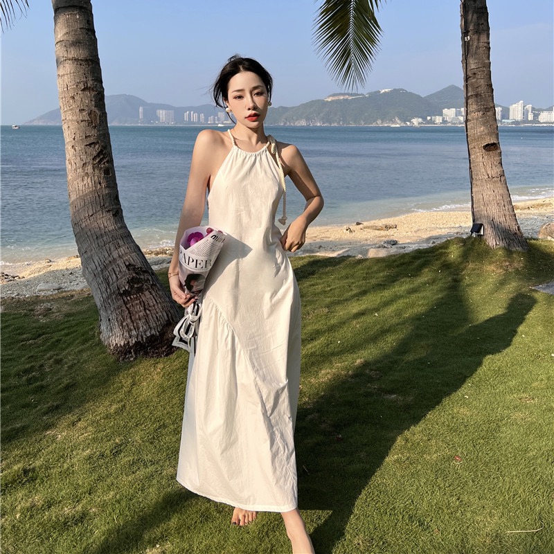 Maxi 2023, mẫu maxi mới thiết kế lưng kiểu bện dây độc đáo