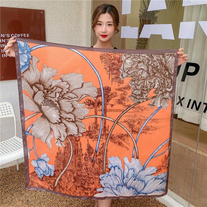 Các mẫu khăn lụa vuông kích thước 90*90cm