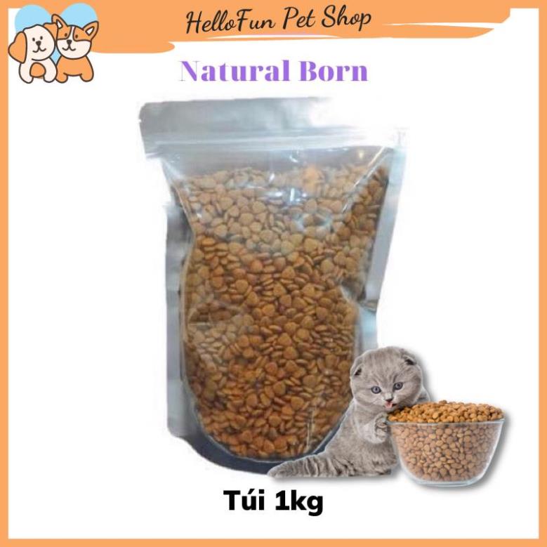 Thức ăn hạt Natural Born cho mèo mọi lứa tuổi