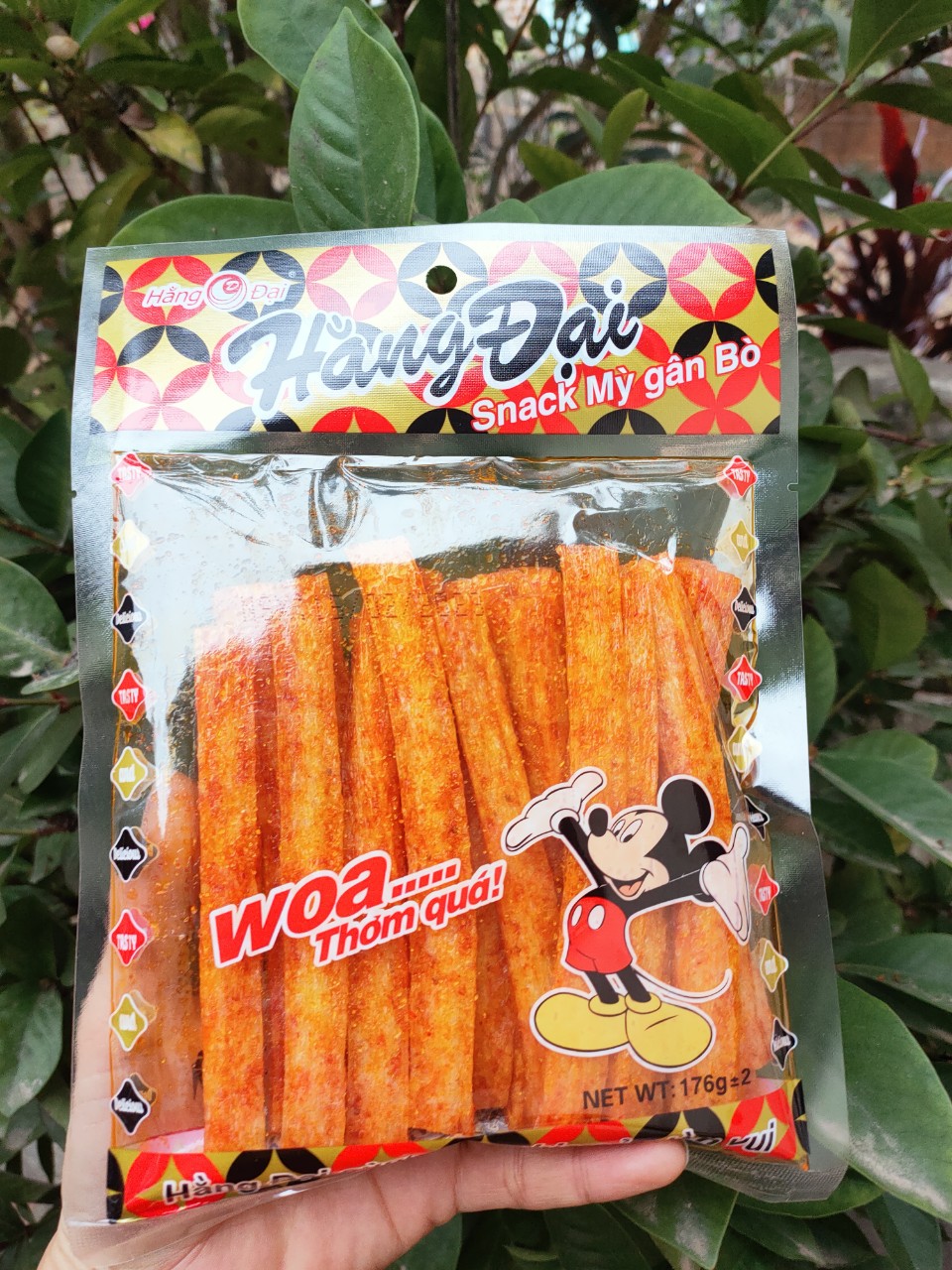2 GÓI SNACK SNACK HẰNG ĐẠI HƯƠNG VỊ BÒ THƠM CAY