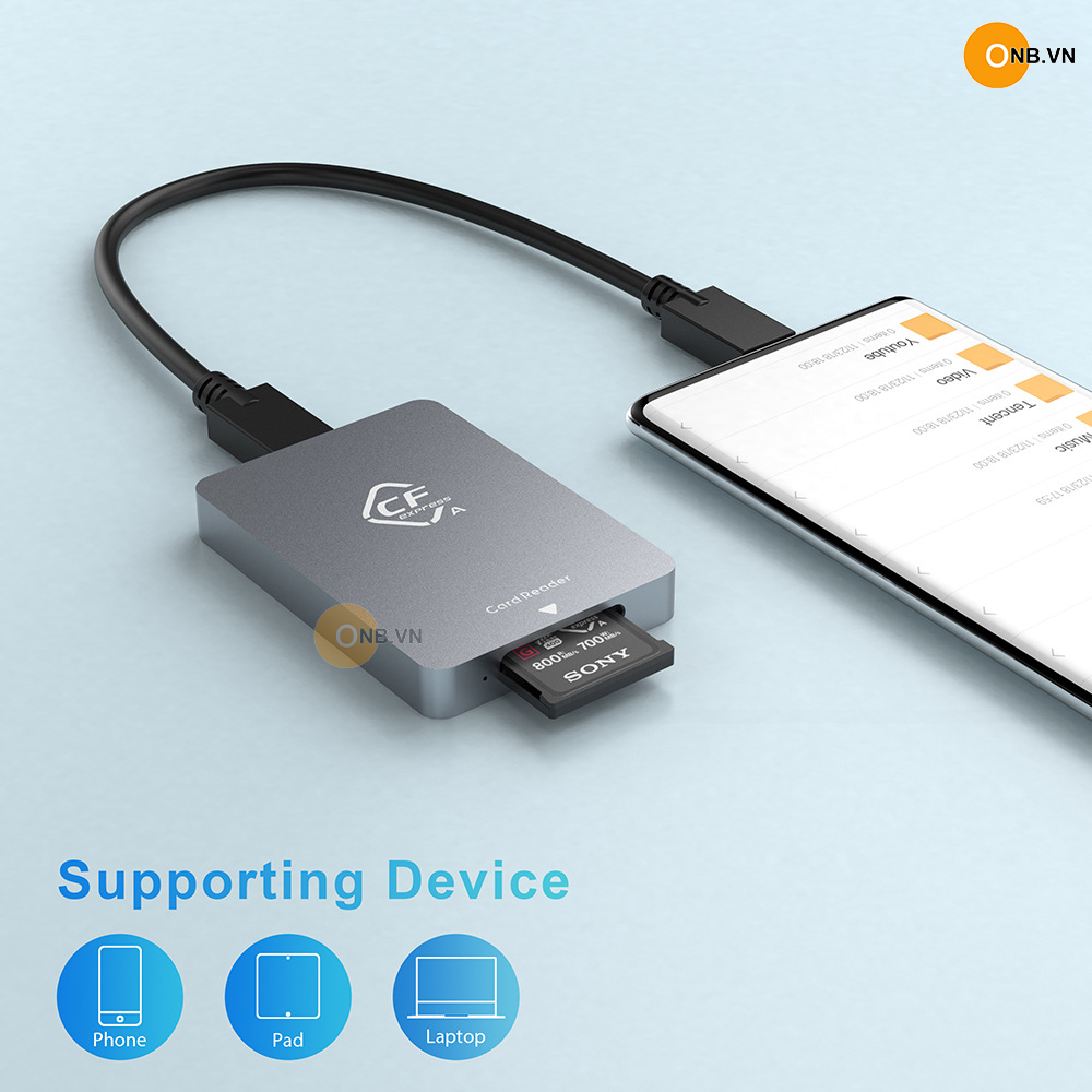 CFexpress Type A Đầu Đọc Thẻ nhớ Type A chuẩn USB 3.1 - Type C
