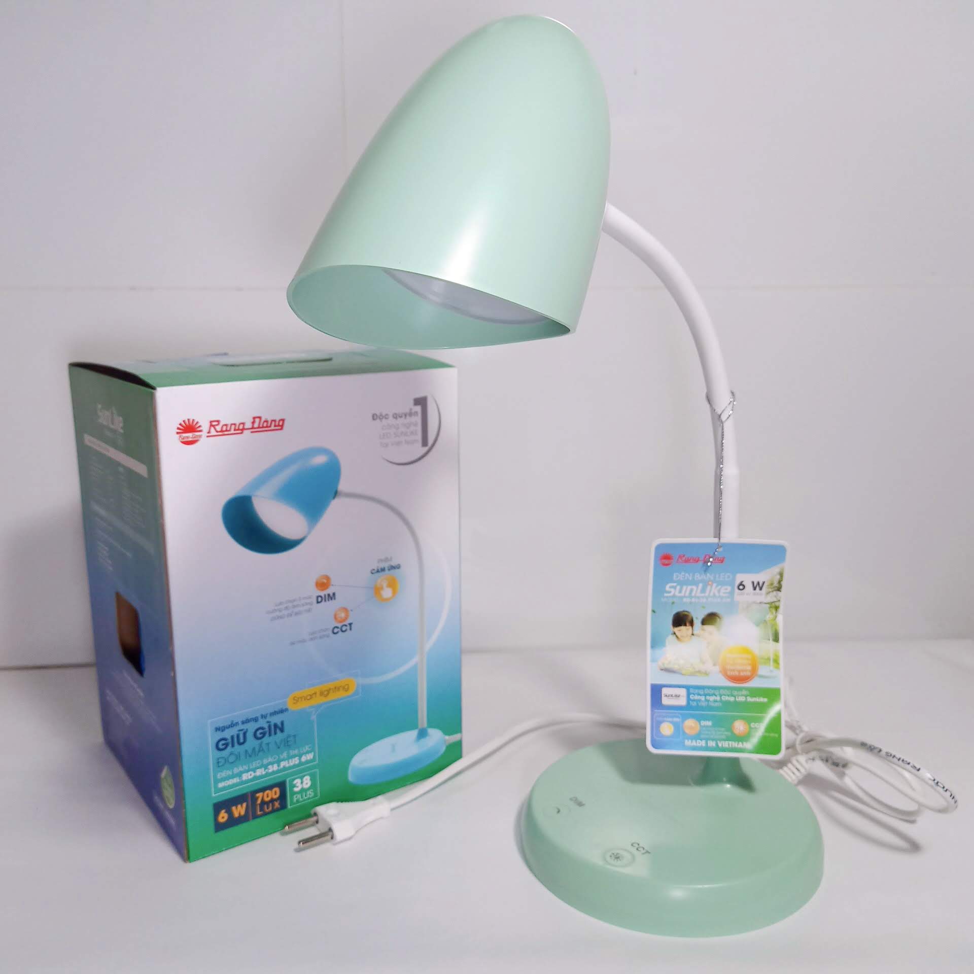 Đèn bàn LED chống cận 6W Rạng Đông RL-38 Plus.LED