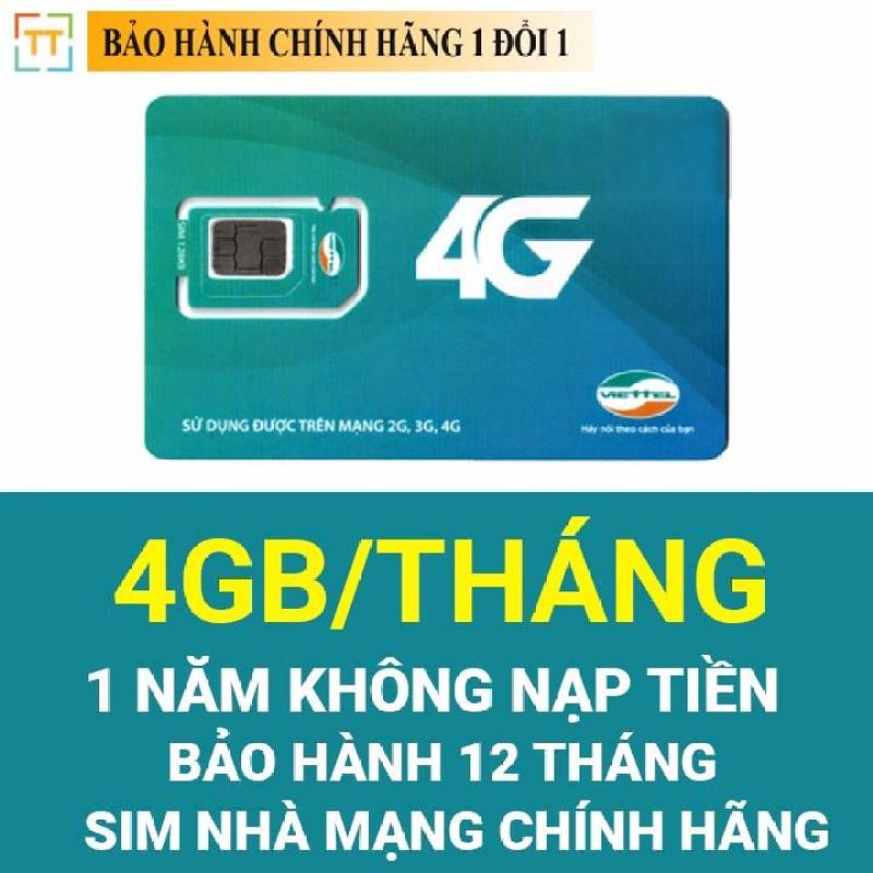 Sim Chính Hãng Nhà Mạng Mua 1 Lần Dùng Cả Năm - SIM 4G VIETTEL D500 vào mạng trọn gói 1 năm miễn phí