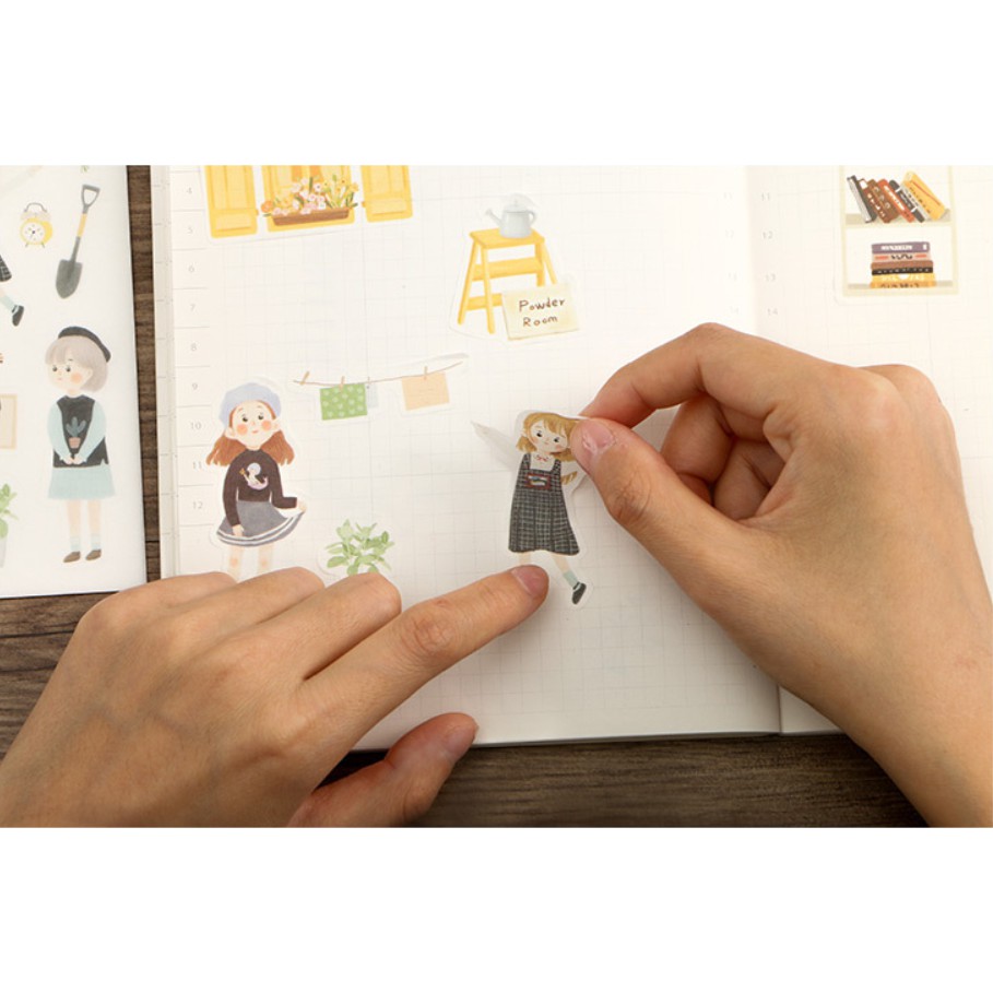 Sticker Stick me Bé gái
