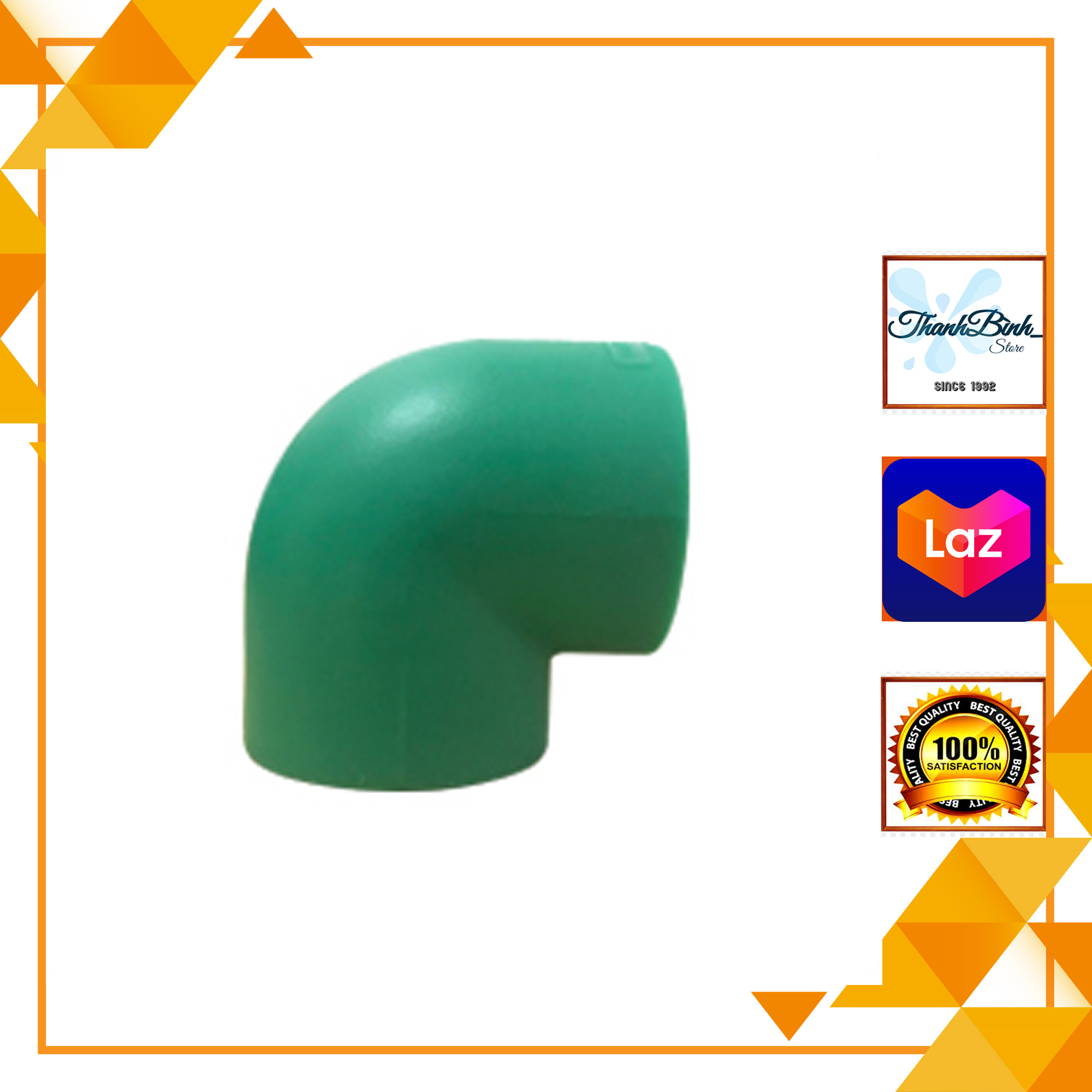 GÓC 50 NHIỆT/ CÚT 90 ĐỘ PPR PHI 50 MM-  EUROPIPE