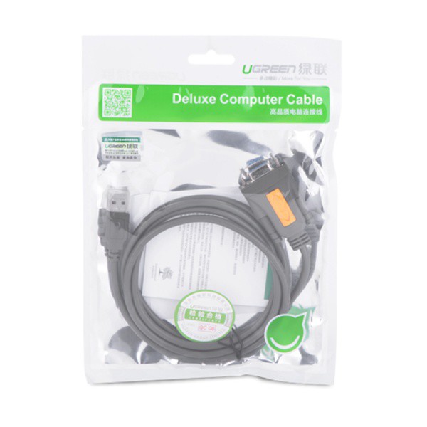Cáp Chuyển Usb To Com (Âm) Db9 Rs232 Dài 1.5M Ugreen 20201