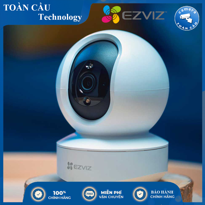 Camera IP Wifi EZVIZ TY1 2.0MP CS-TY1-B0-1G2WF Xoay 360 Thông Minh + Đàm Thoại 2 Chiều - Camera Toàn Cầu