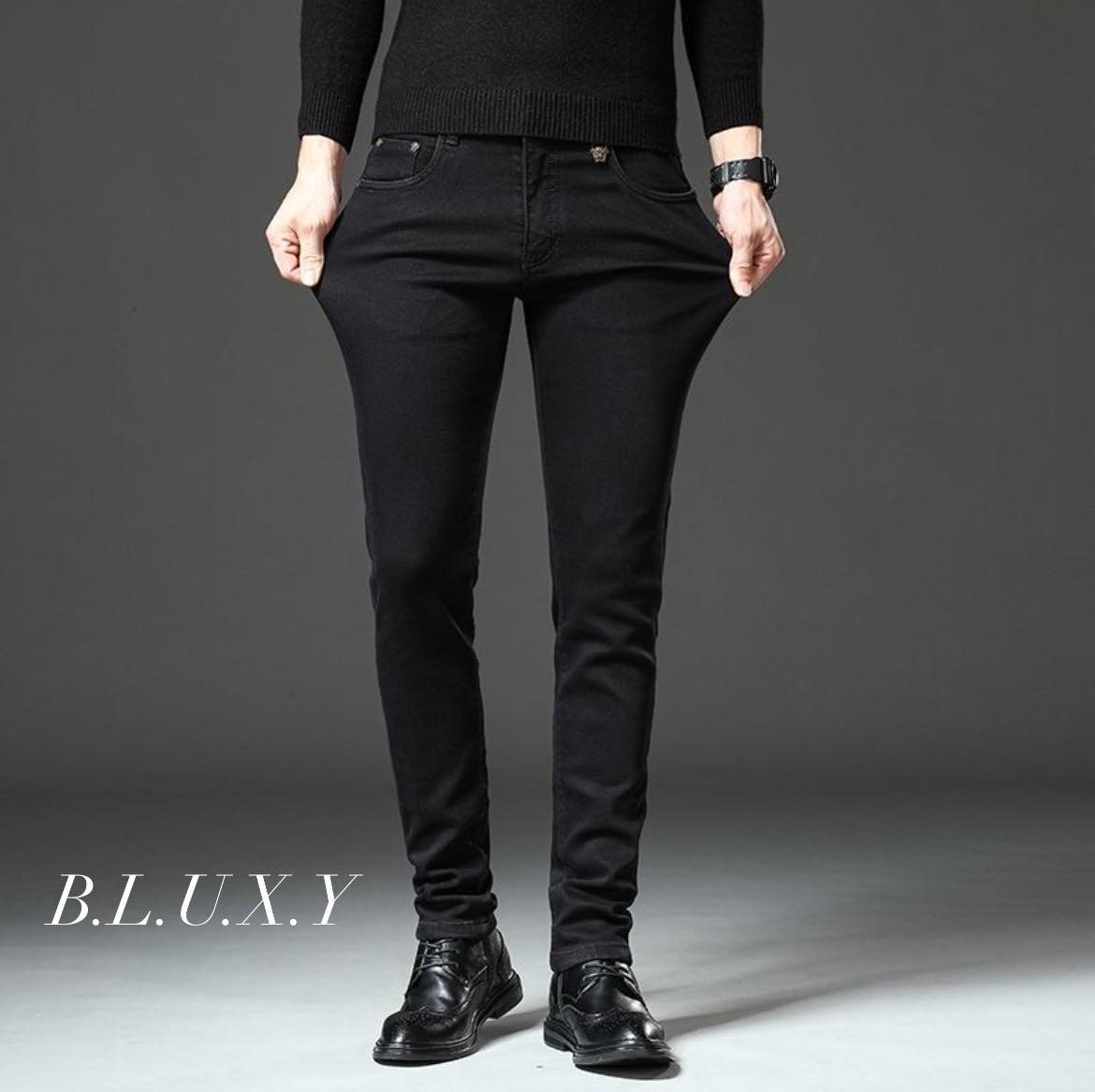 Quần bò hàng hiệu nam cao cấp Versace