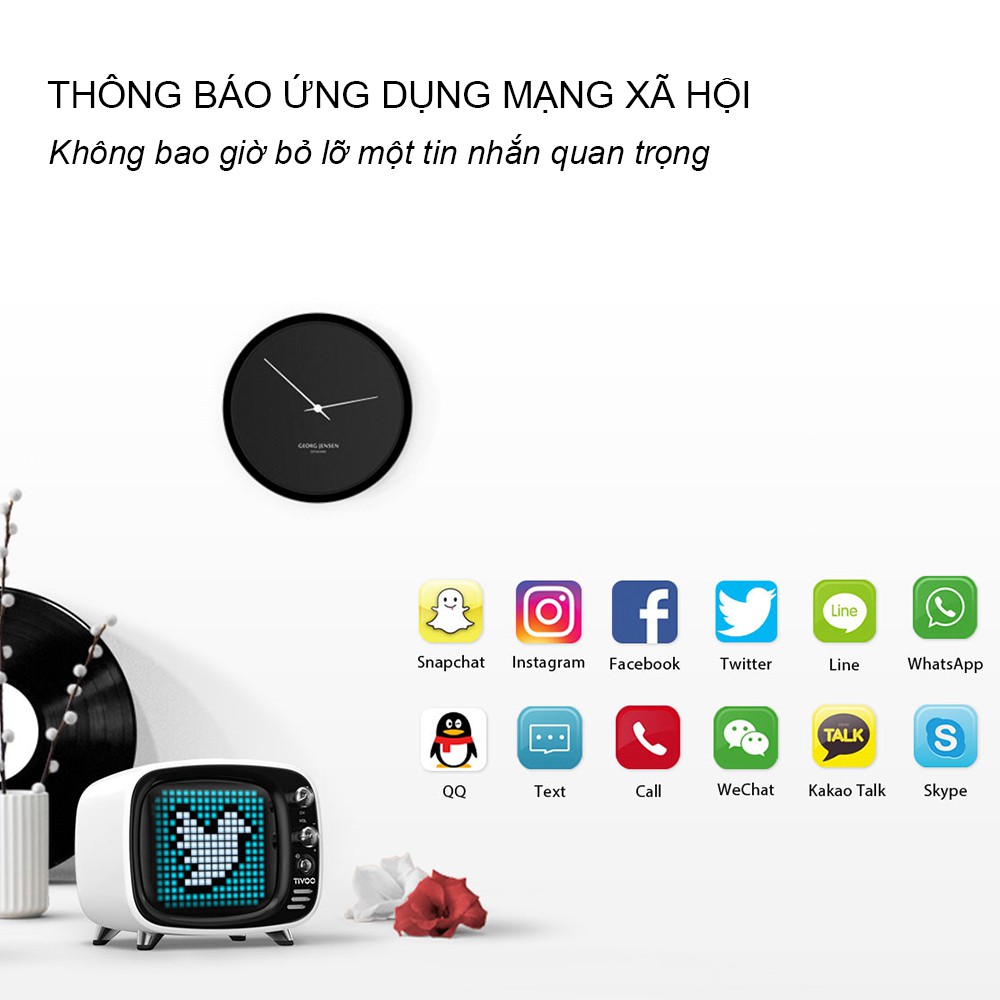 Loa Bluetooth Divoom TIVOO 6W - Dâu Đen Store