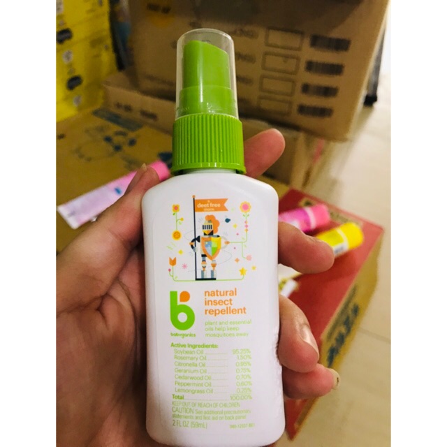 [HCM]Tinh dầu chống muỗi Babyganics 59ml