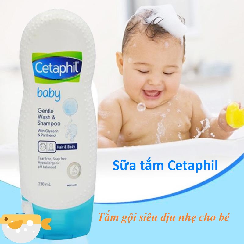 Sữa tắm gội toàn thân cho bé Cetaphil 230ml (Cetaphil Baby 2 in 1)