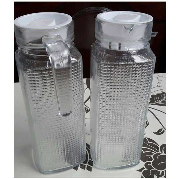 [HCM][Thủy Tinh Dày Dặn] Bình Thủy Tinh Chất Lượng Cao dung tích 1 Lít Kiểu Dáng có Tay Cầm Thuận Lợi