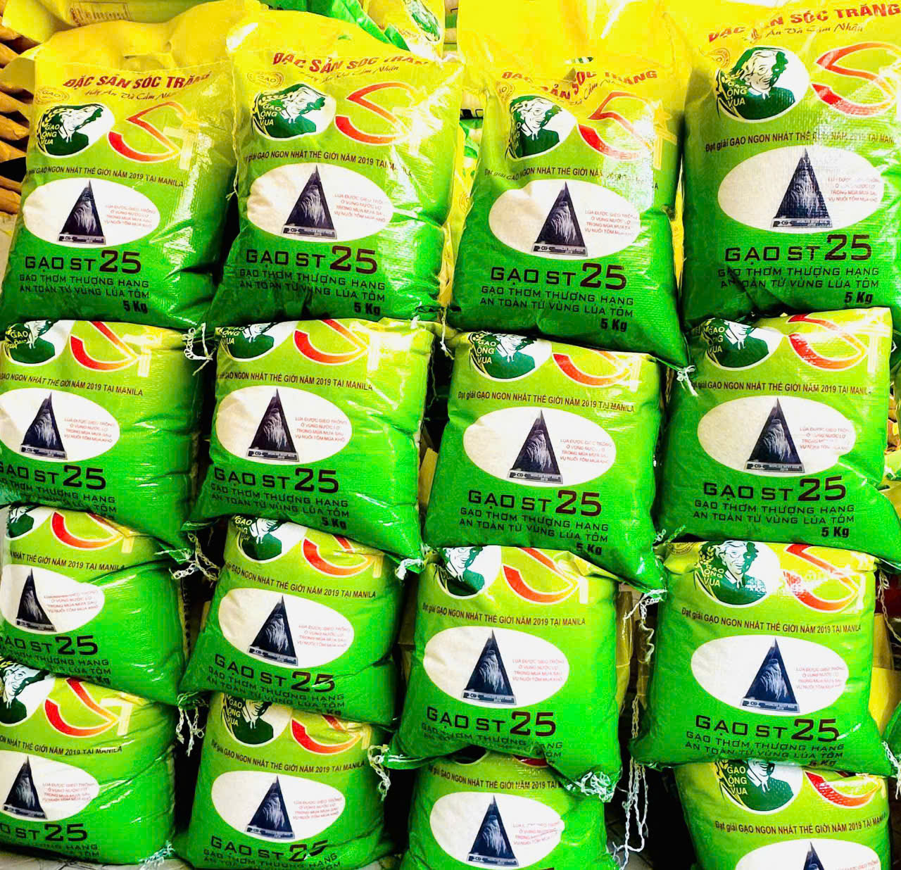 GẠO ST25 Bao 5KG Dẻo Mềm Thơm Cơm