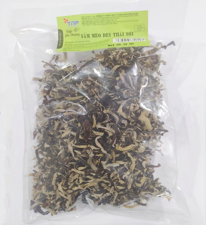 Nấm mèo đen thái sợi 100g