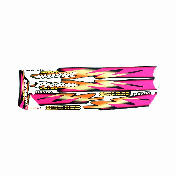 Bộ tem xe Dream III (Dream lùn) màu đen