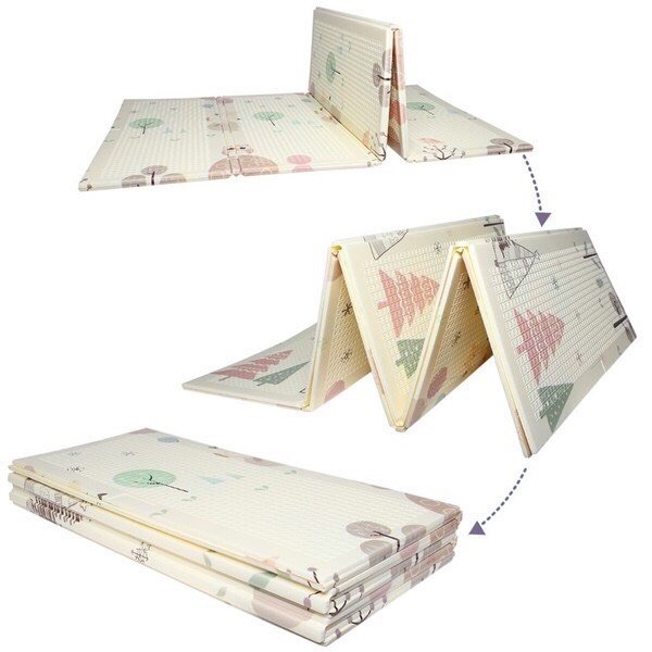 Chiếu xốp gấp dùng được 2 mặt(1m8x2m giao màu ngẫu nhiên)