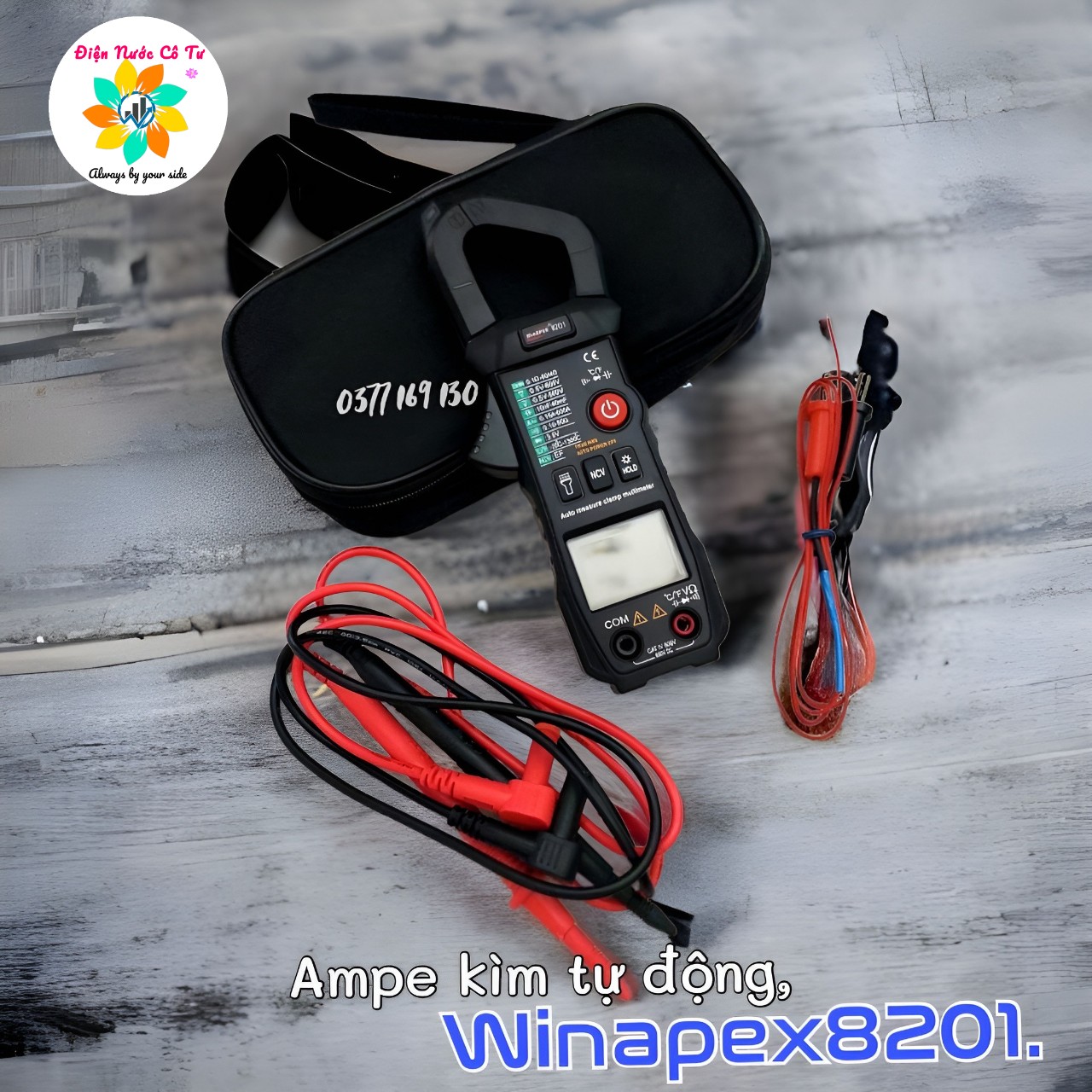 Đồng hồ kẹp dòng ampe kìm tự động winapex 8202