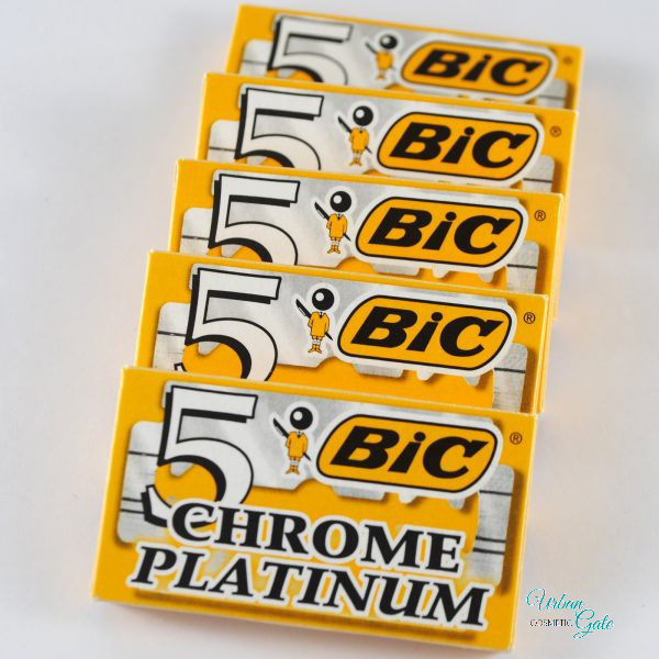Razor Blade Bic Chrome platinum (Box 5 blades)/knife Lam Croma [box 10 Blade] box blade razor Gillette super thin 5 Blade