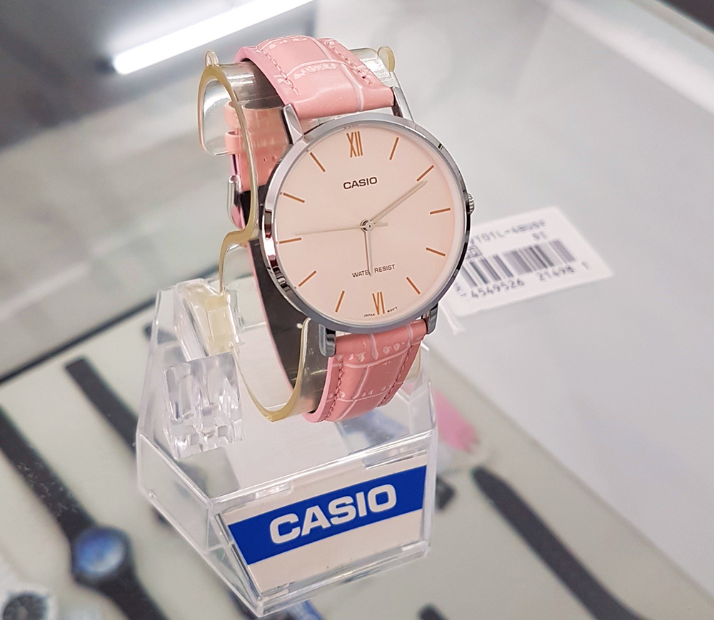 Đồng hồ nữ dây da Casio Anh Khuê LTP-VT01L-4BUDF