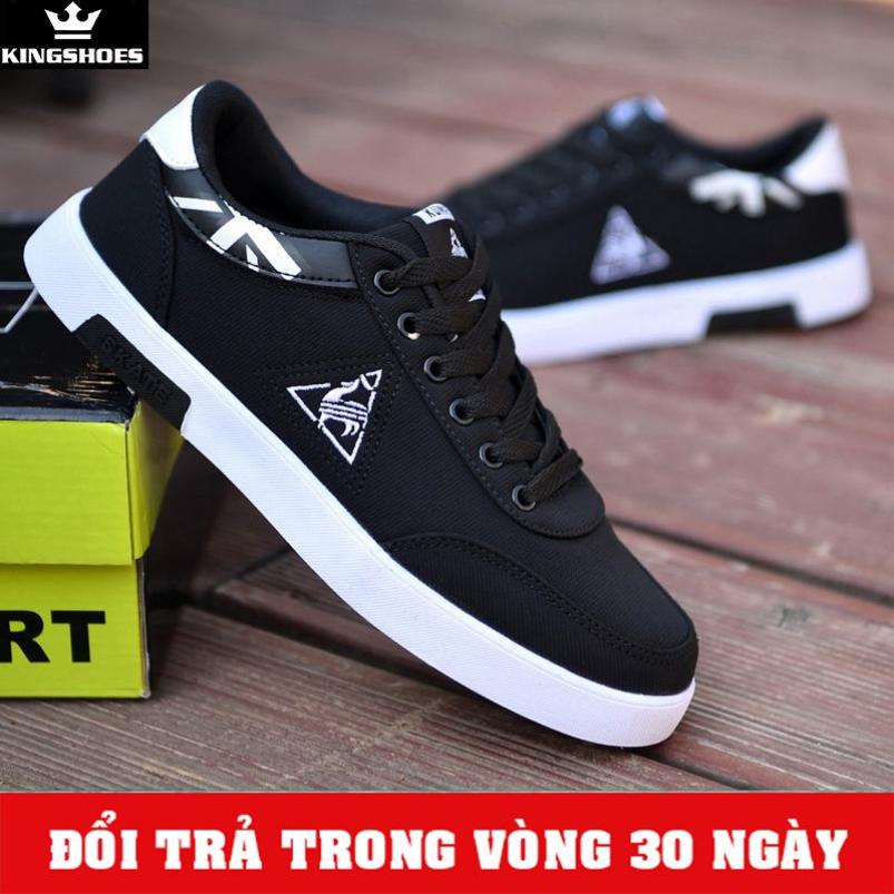 Giày Sneaker Nam Đen Mẫu Mới (Giá Siêu Sốc) - KINGSHOES (KS03) giá rẻ