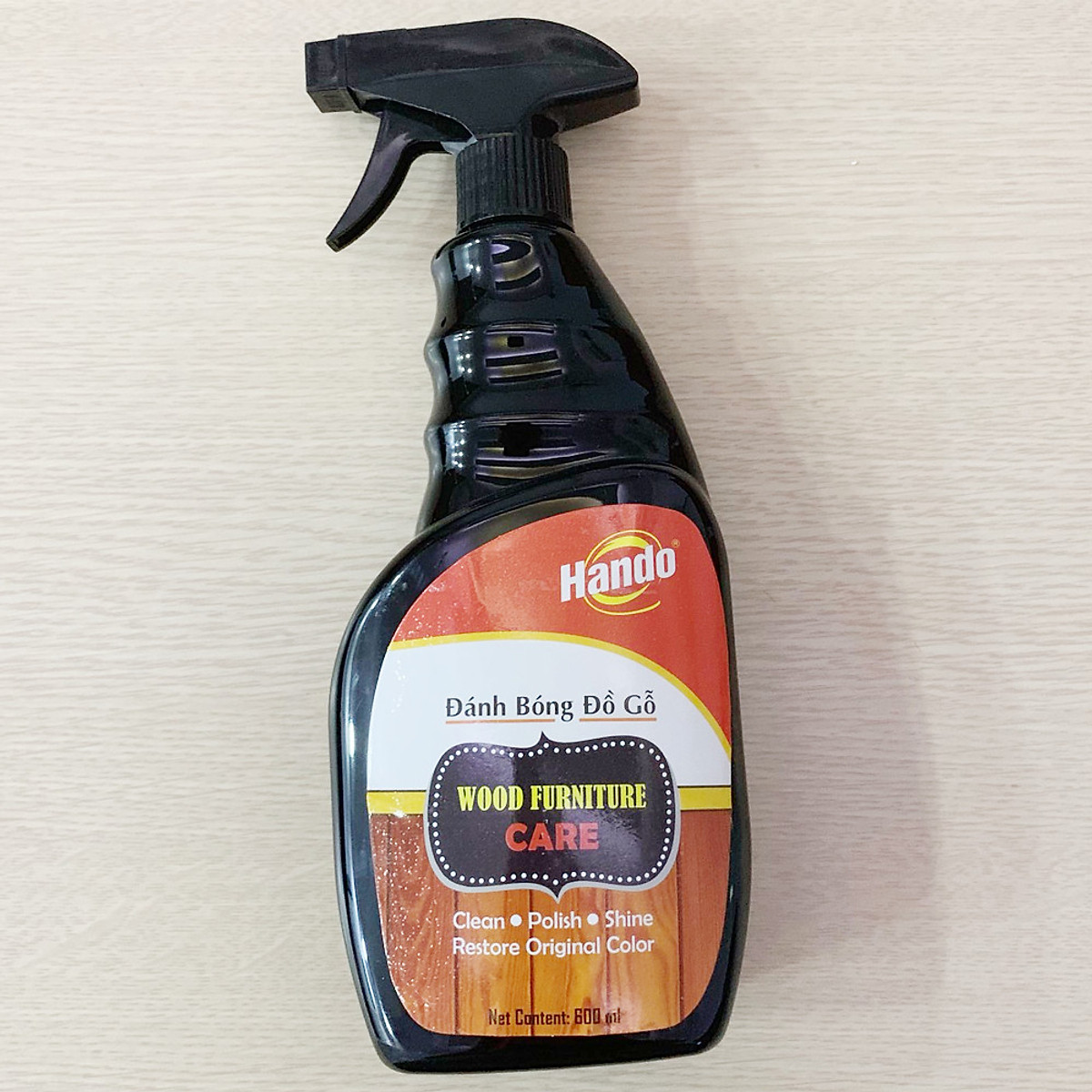 Chai xịt làm sạch và đánh bóng đồ gỗ Hando 600ml