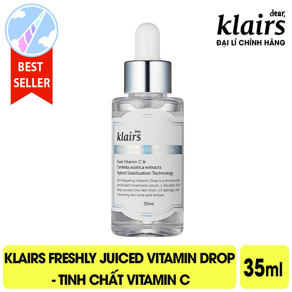Tinh Chất Dưỡng Sáng Đều Màu và Giảm Thâm Cho Da Nhạy Cảm Chứa 5% Vitamin C Klairs Freshly Juiced Vitamin Drop 35ml