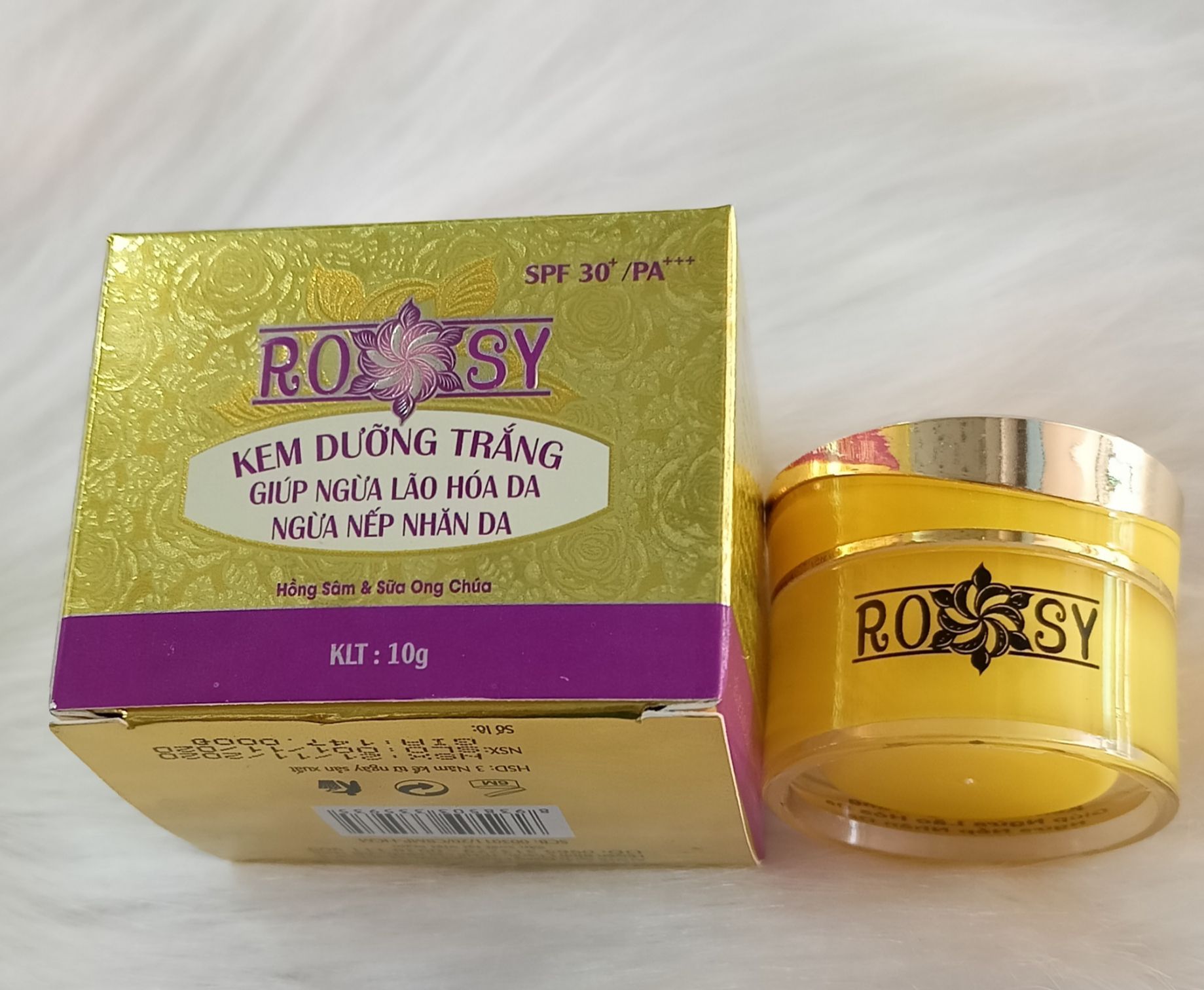 [HCM]kem ROSY dưỡng trắngngừa lão hoánếp nhăn hồng sâm&sữa ong chúa