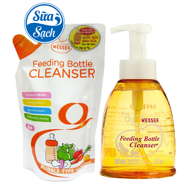 Nước Rửa Bình Sữa Wesser 500Ml