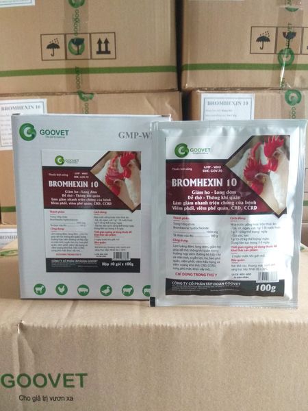 GIẢM HO LONG ĐỜM BROMHEXIM 10