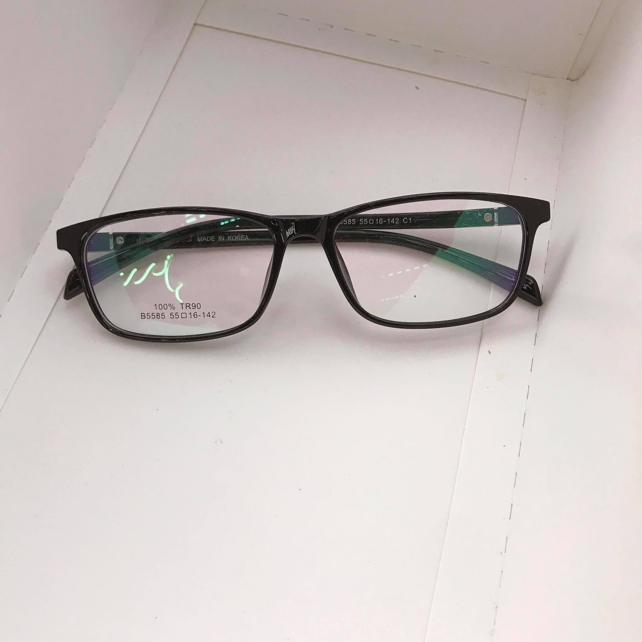 Kính mắt vuông nhựa dẻo hàn quốc cao cấp - v5585