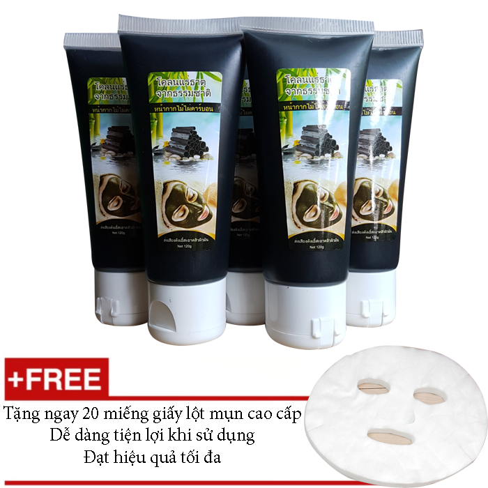 Combo 5 gel lột mụn than tre hoạt tính 120g