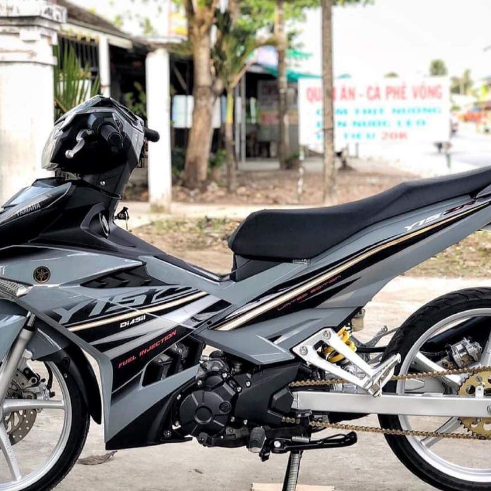 Tem rời dán xe Exciter150 xám xanh xi măng cao cấp