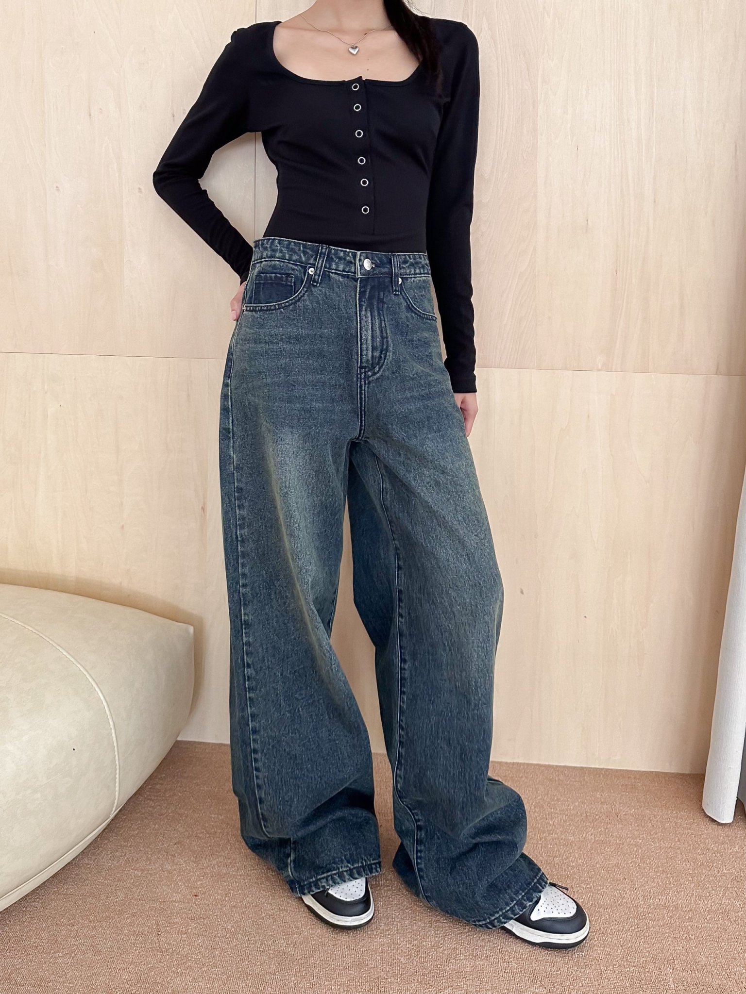 KIDO - Quần jean ống rộng HARRIS JEANS