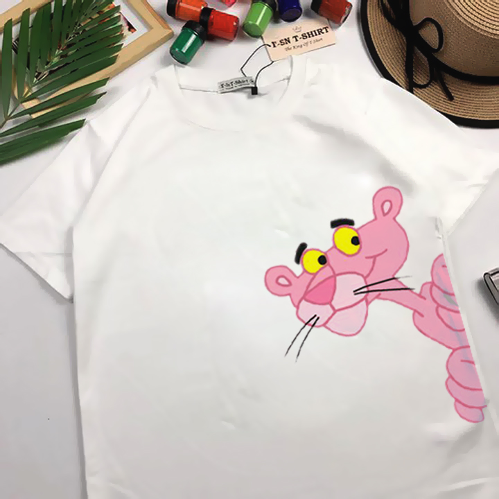 áo thun báo pink cute siêu dễ thương