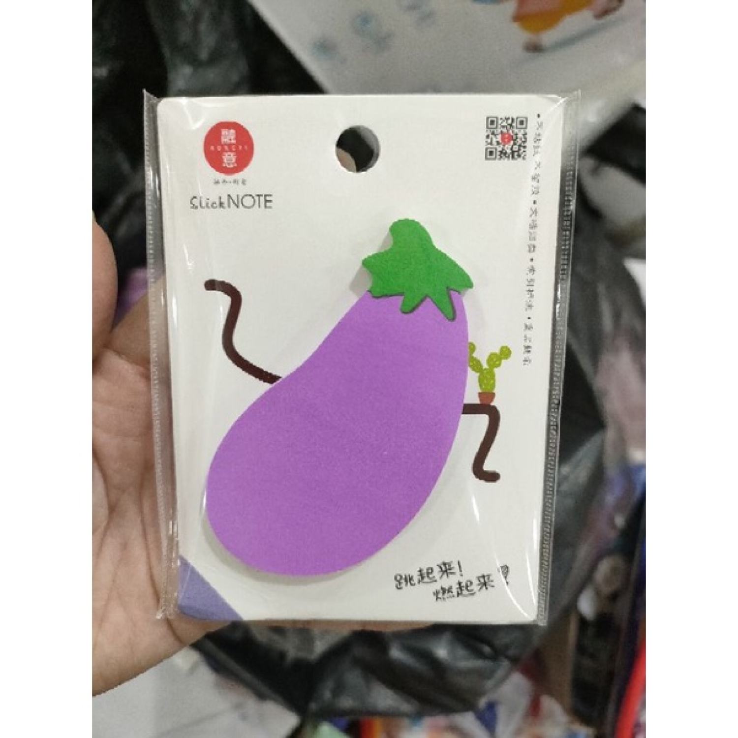 Giấy sticker note hình rau quả - giấy nhắc việc ( 50 tơ`/xấp)