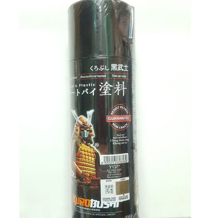 SƠN NHẬT XÁM. BẠC Y137* 400ML...
