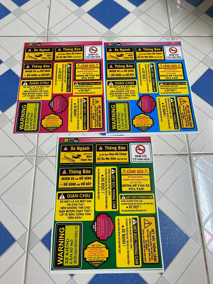 [HCM]TEM LOGO  CẢNH BÁO XE NGÀNH TRỘM CHÓ