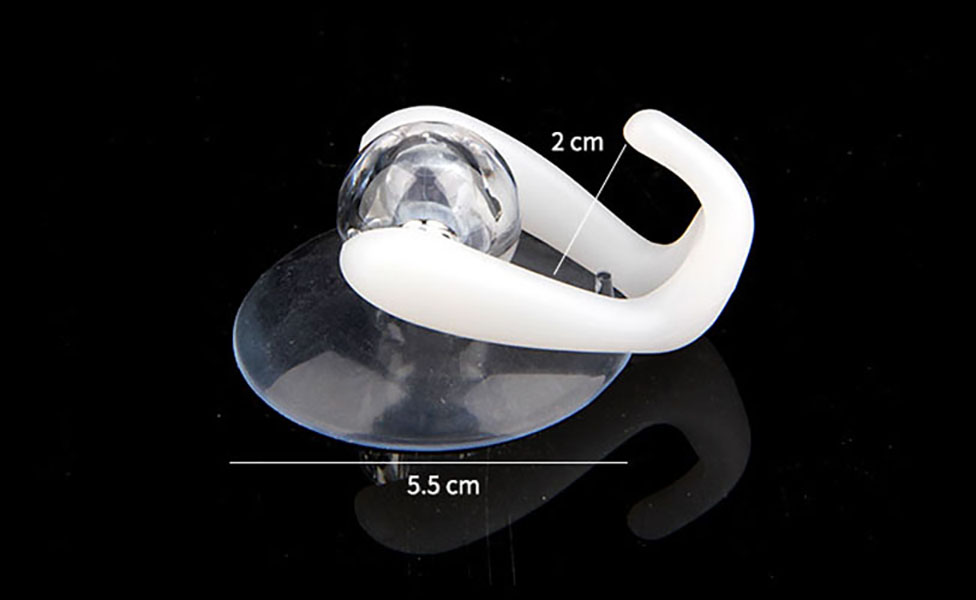 Vỉ 2 móc nhựa hít tường 1kg KM-1070 (màu ngẫu nhiên)